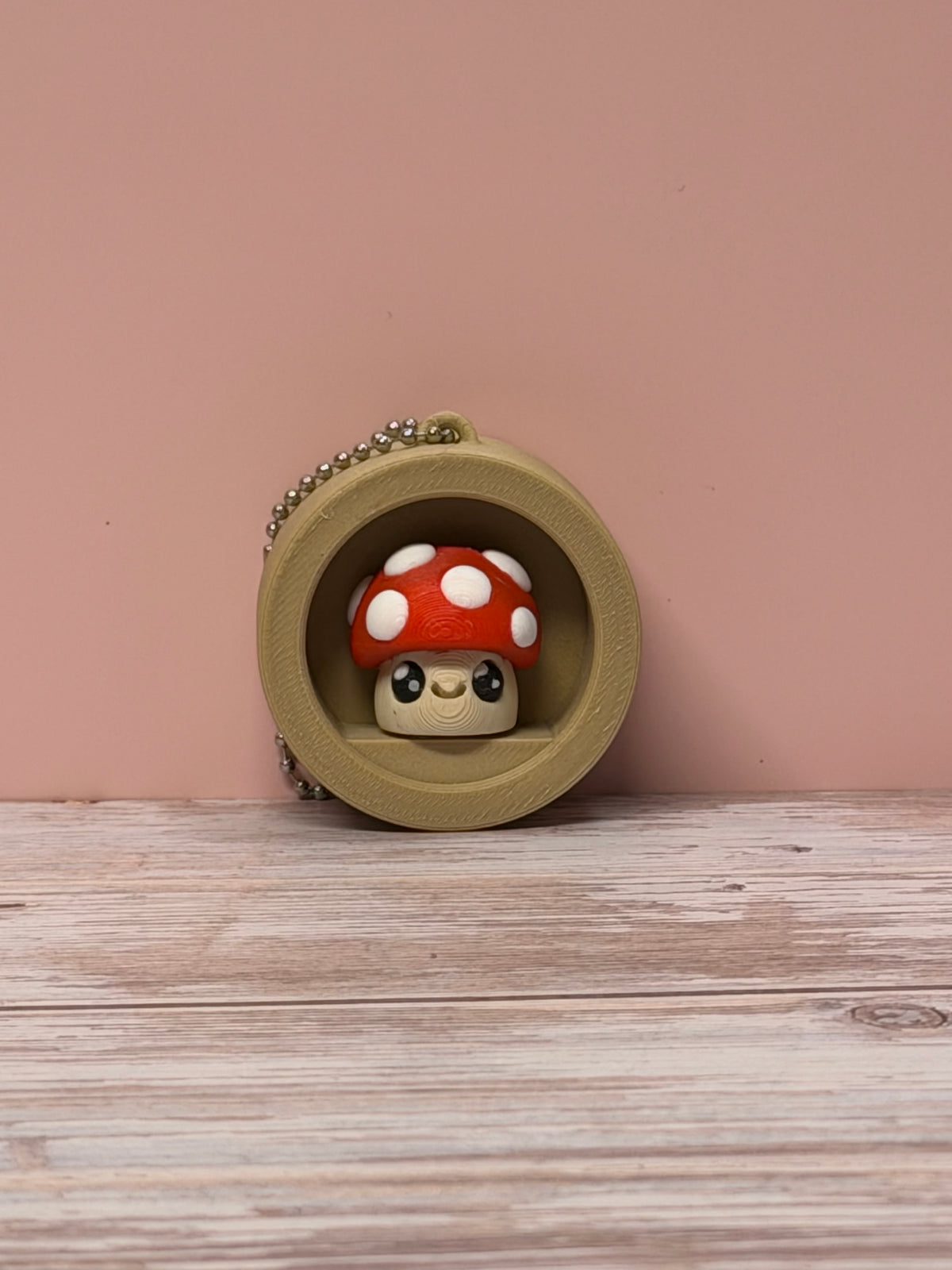 Mushroom Friend Clicker Keychain