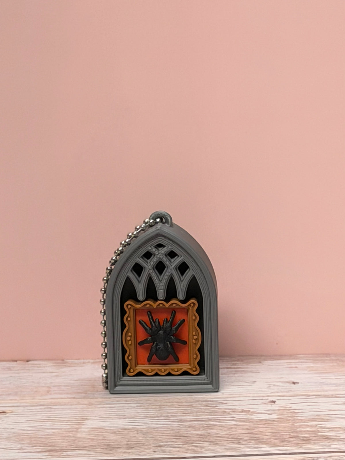 Gothic Spider Window Clicker Keychain
