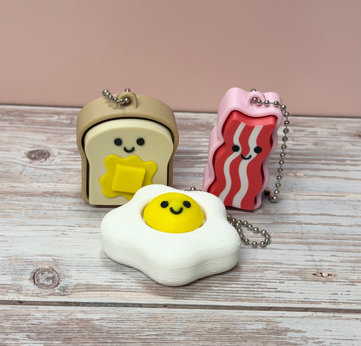 Breakfast Friends Keychains