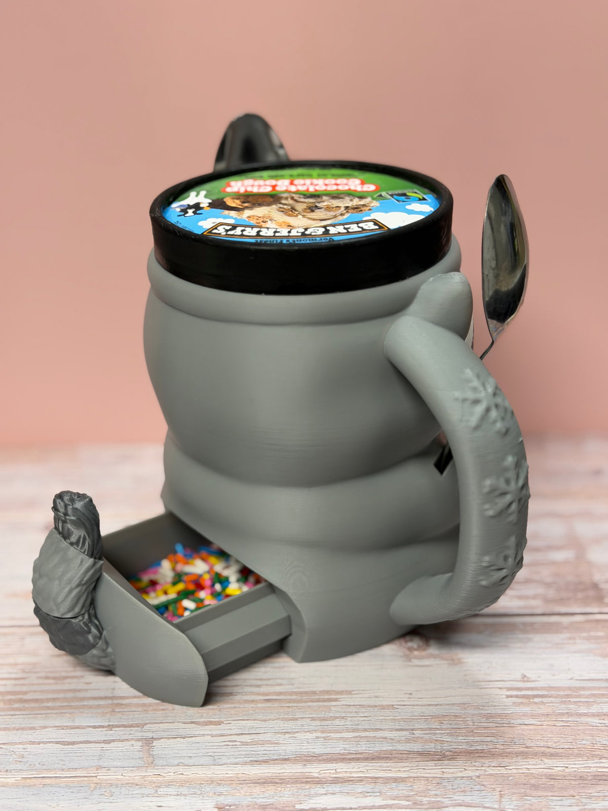 Raccoon Ice Cream Pint Holder