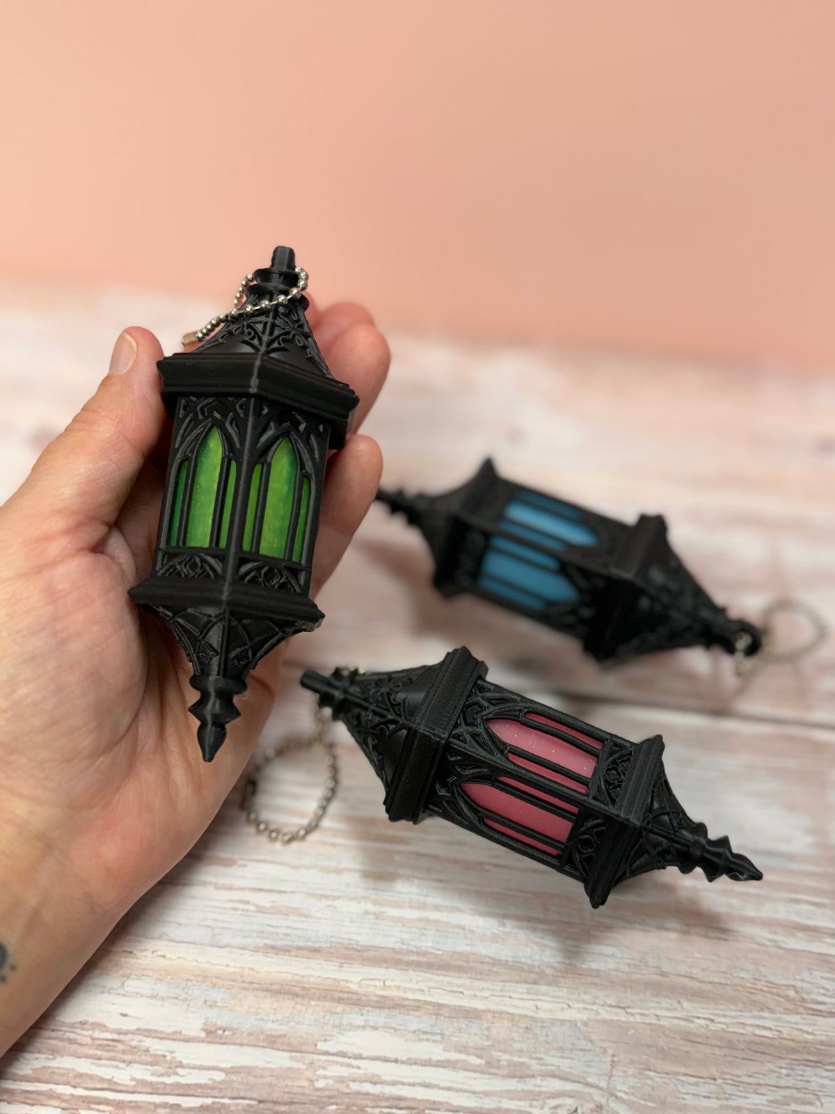 Gothic Lantern Clicker Keychain