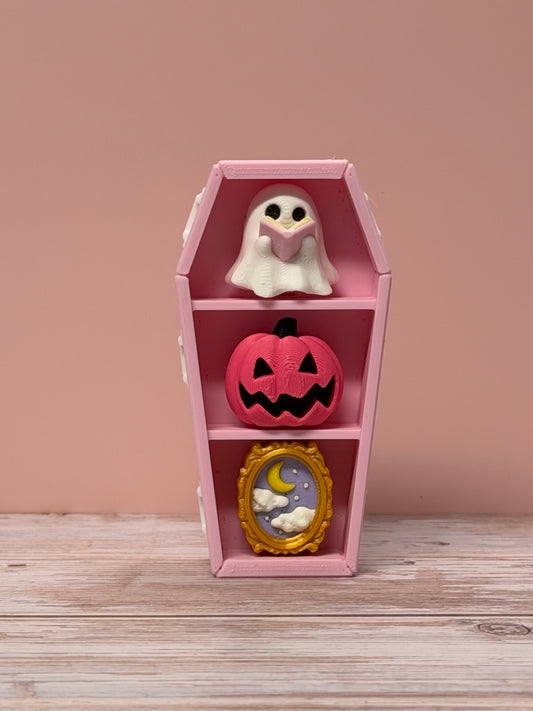 Pink Spooky Coffin Shelf Clicker