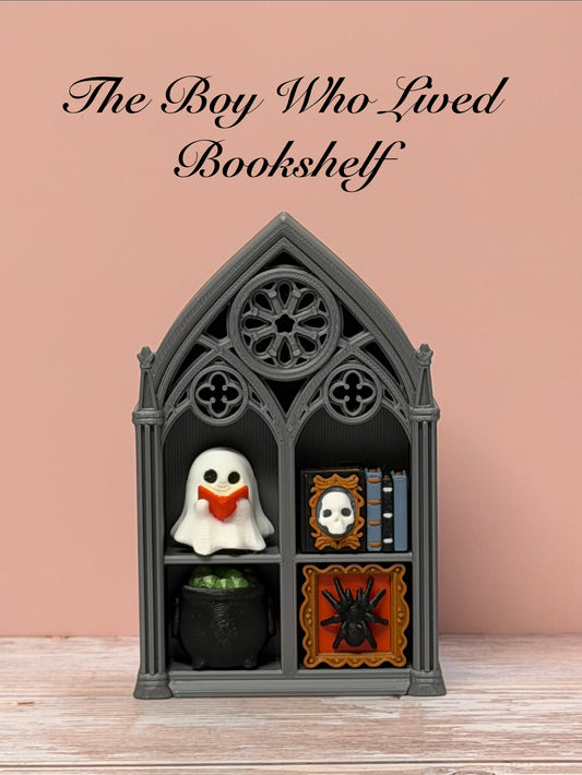 The Boy Who Lived Bookshelf Clicker