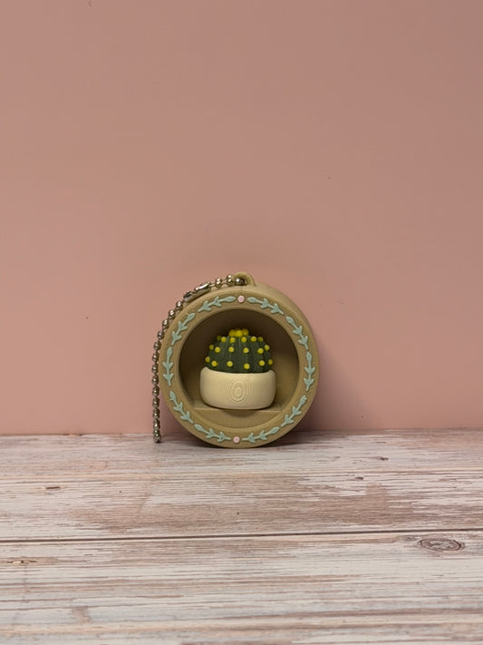 Mini Cactus Clicker Keychain