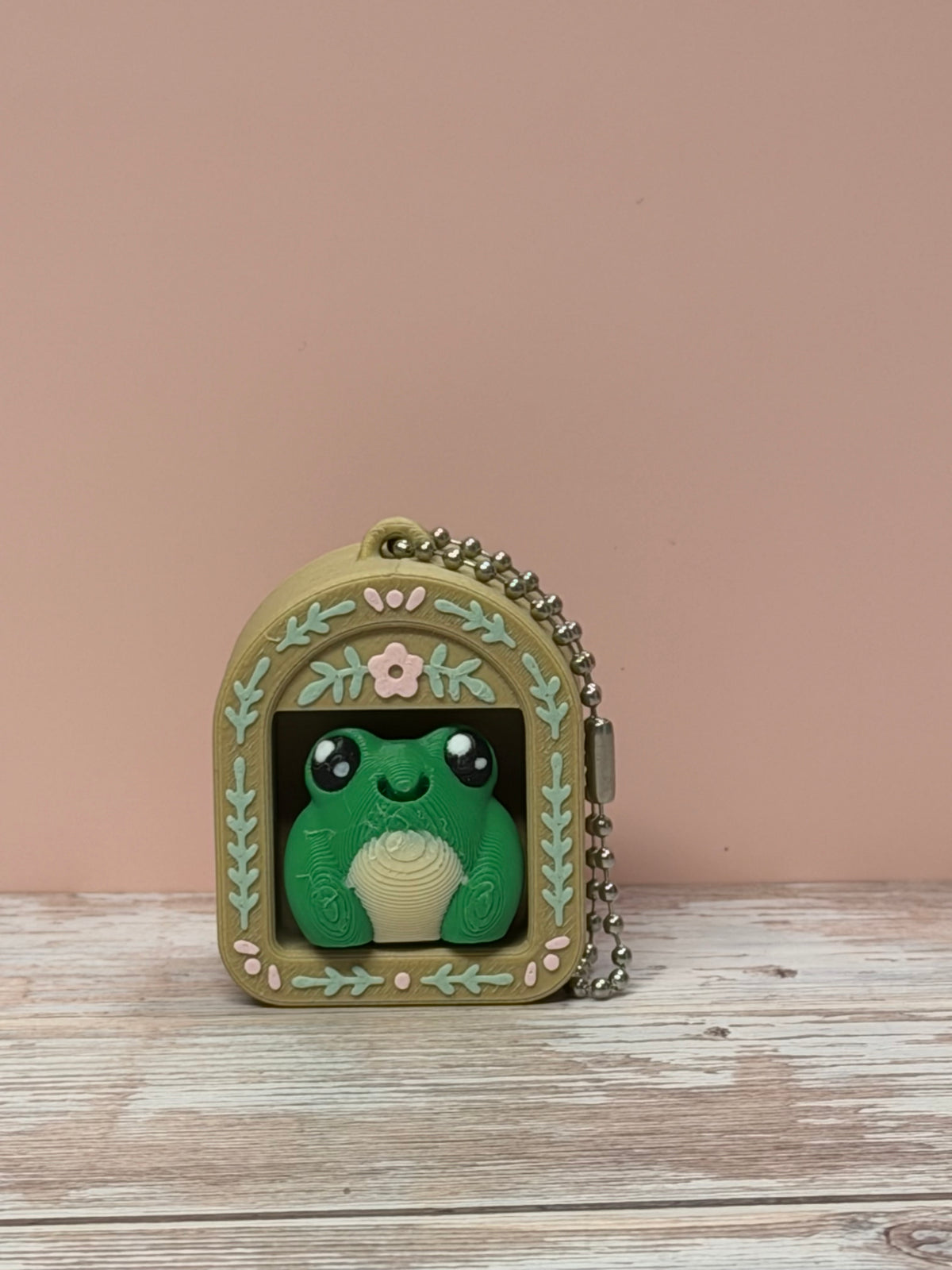 Cottage Frog Clicker Keychain