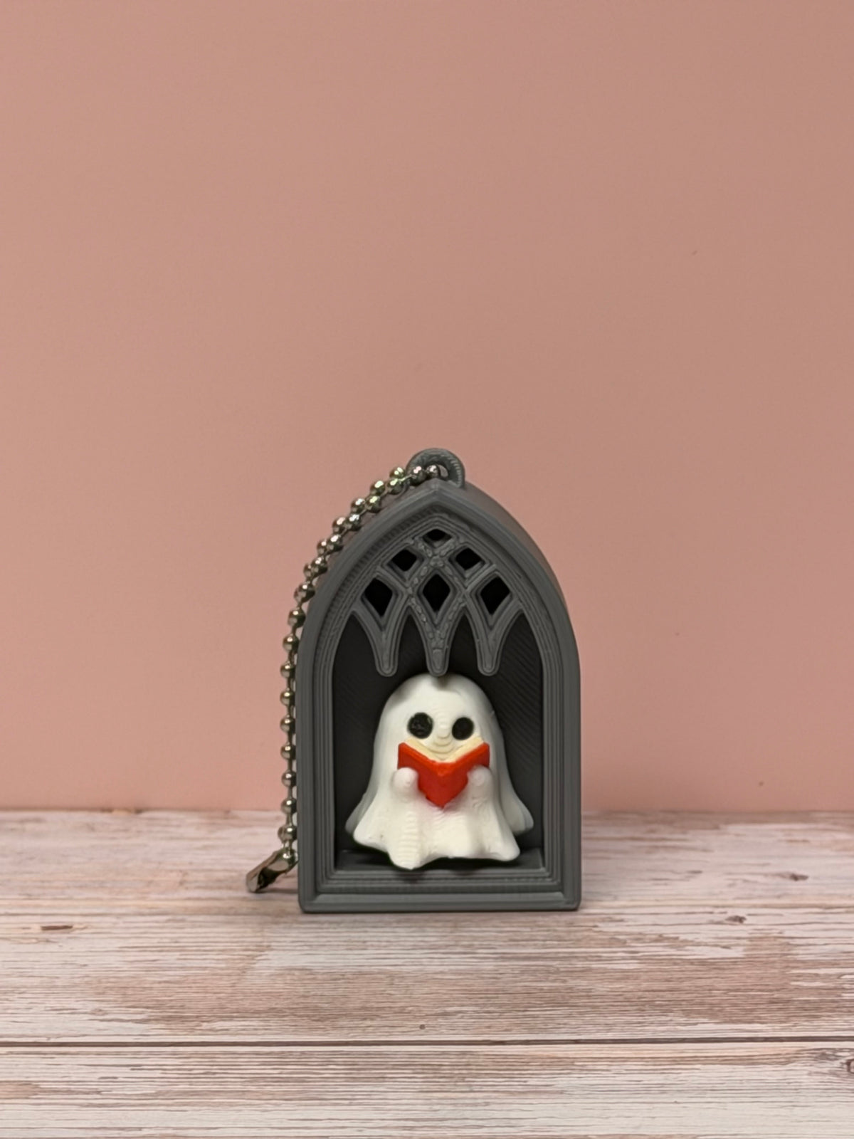Ghostly Reader Clicker Keychain