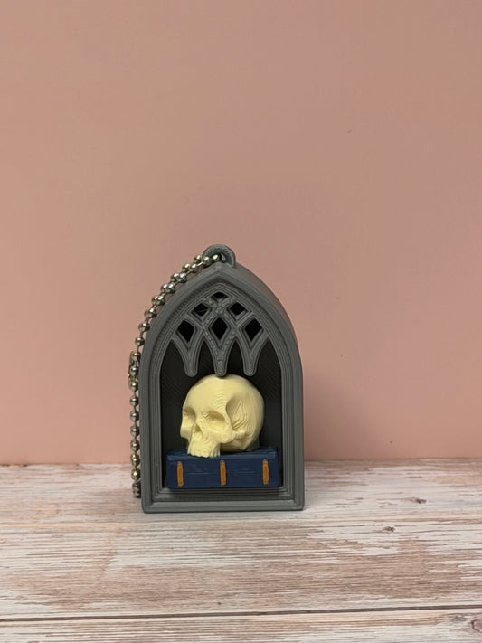 Yorick Skull Clicker Keychain