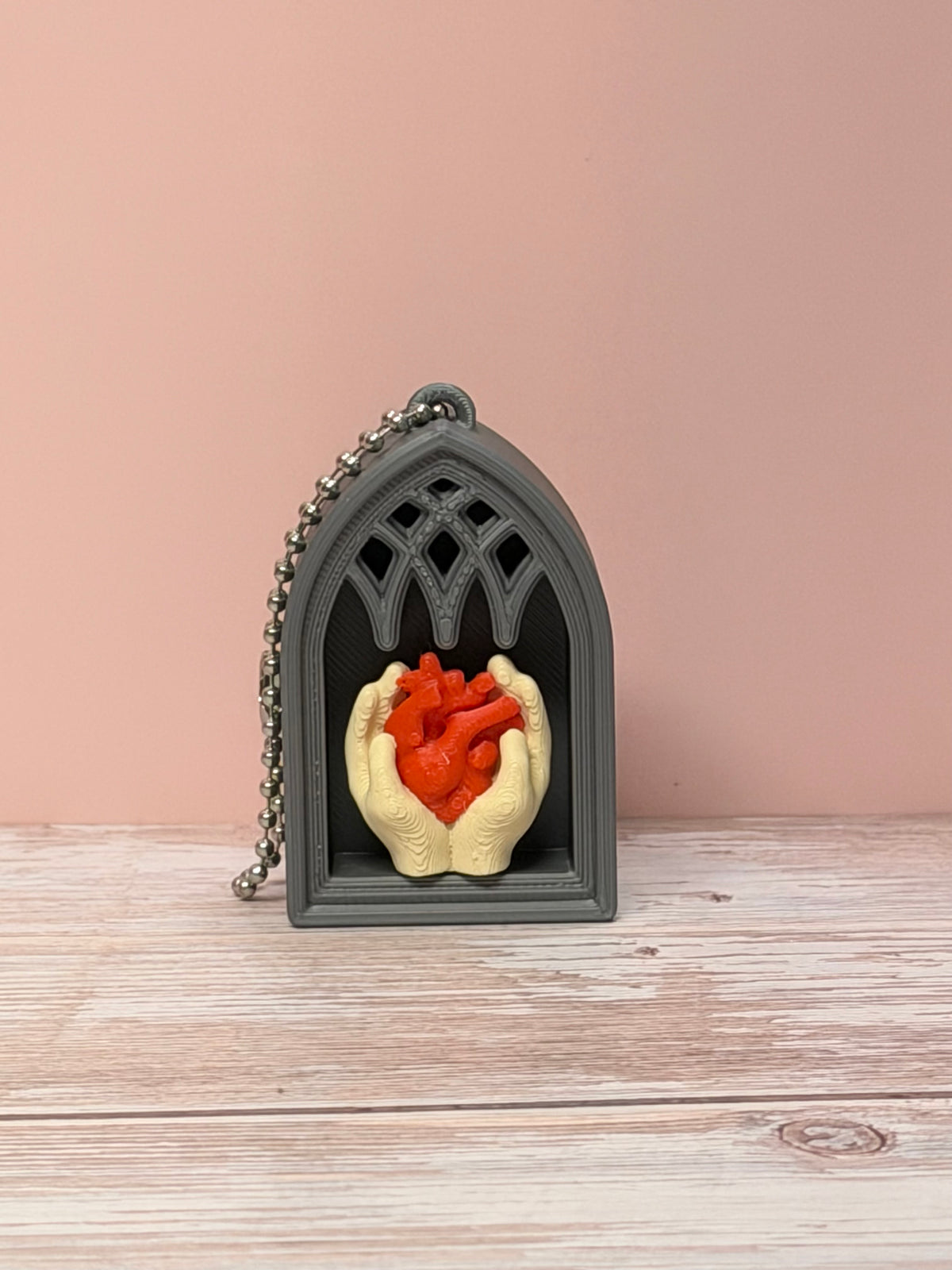 Sacred Heart Gothic Clicker Keychain