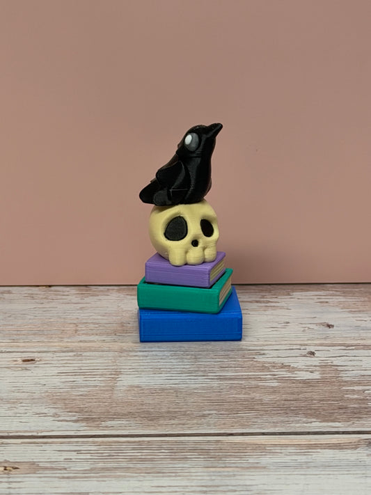 Raven Skull Bookstack Clicker